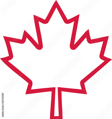 Canada maple leaf outline