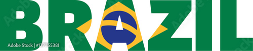Brazil flag word