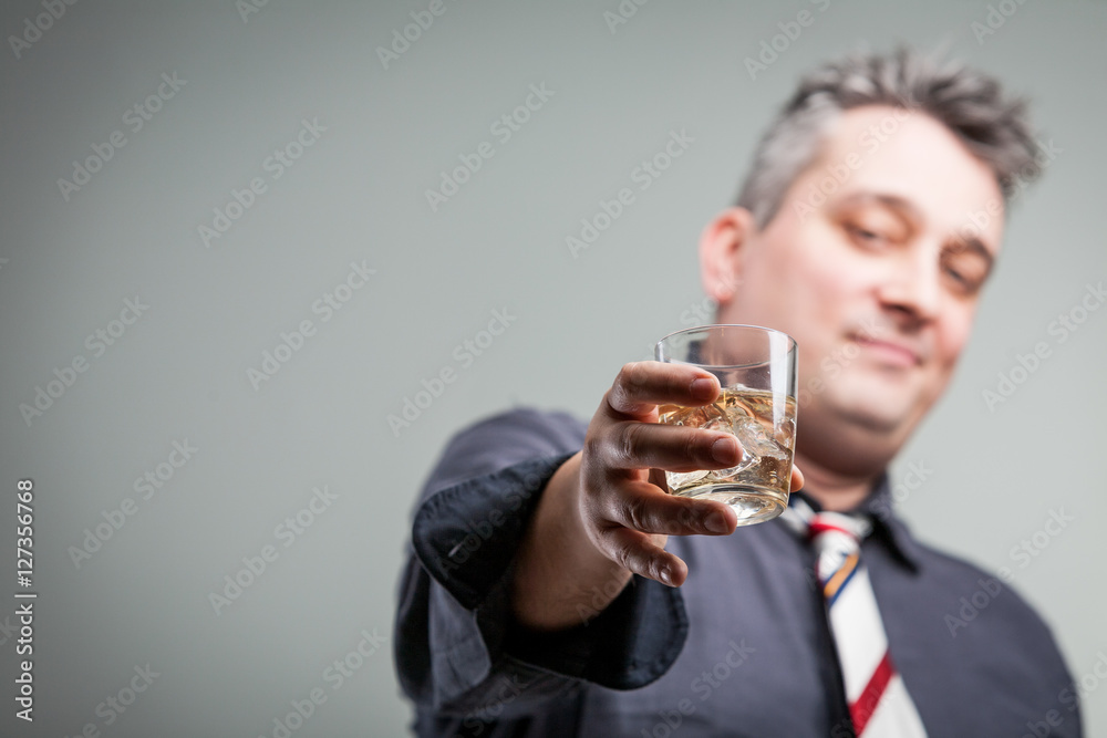 man offering some liquid courage man offering some liquid courage