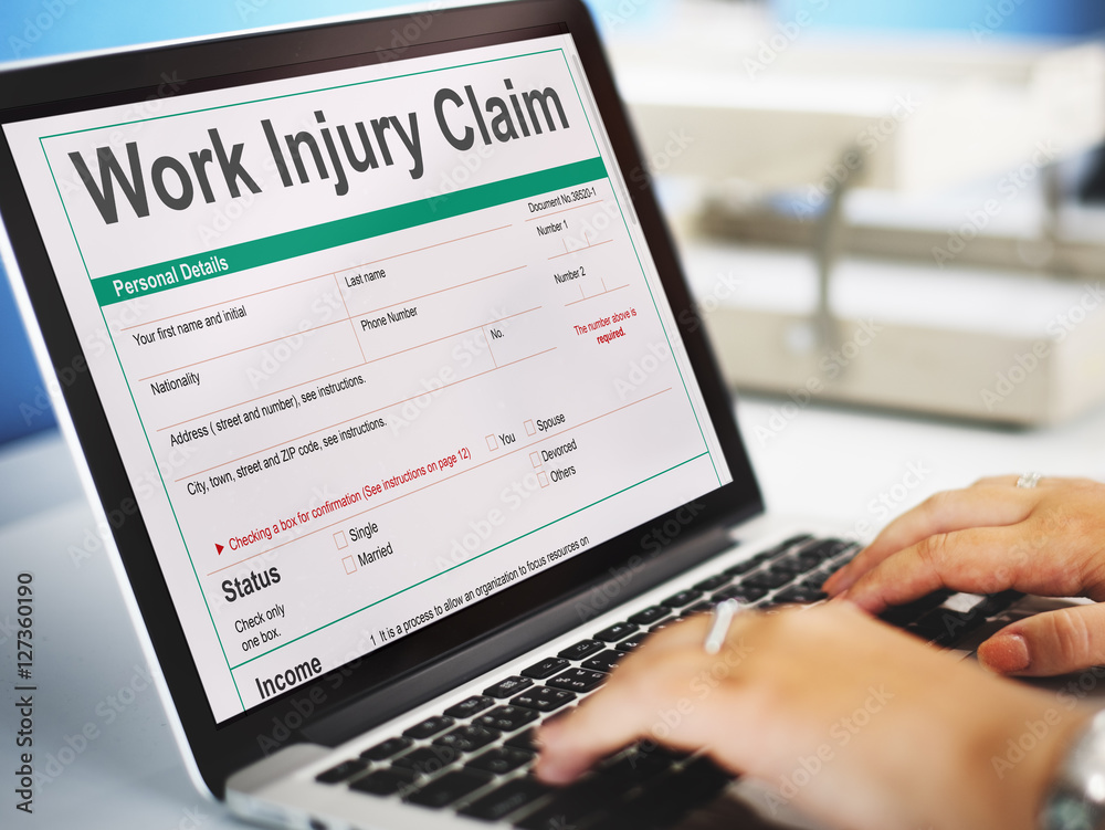 Work Injury Compensation Claim Form Concept Work Injury Compensation Claim Form Concept