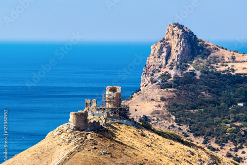 View of the old Genoas fortress Chembalo