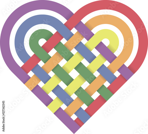 Rainbow Heart Weave