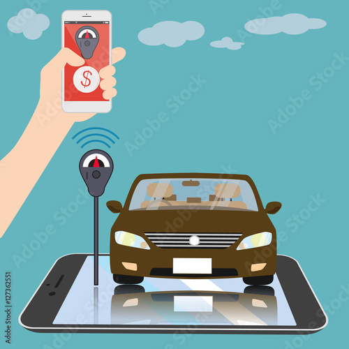smartphone application refill Into Parking