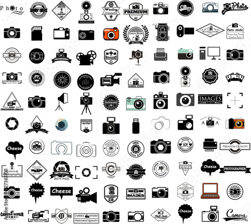 collection of camera icons