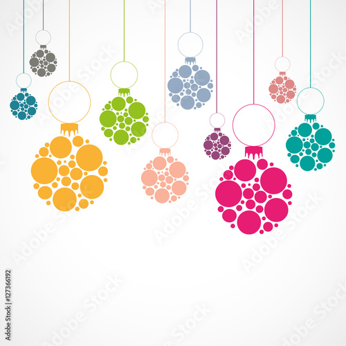 affiche boules de noël