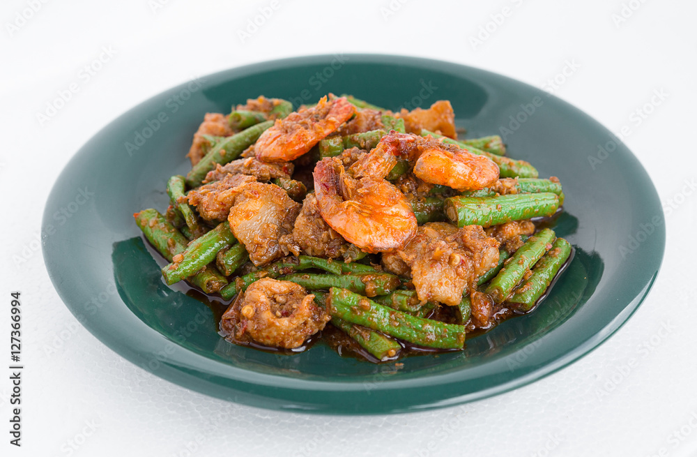 Fried Parkia with shrimp spices Fried Parkia with shrimp spices
