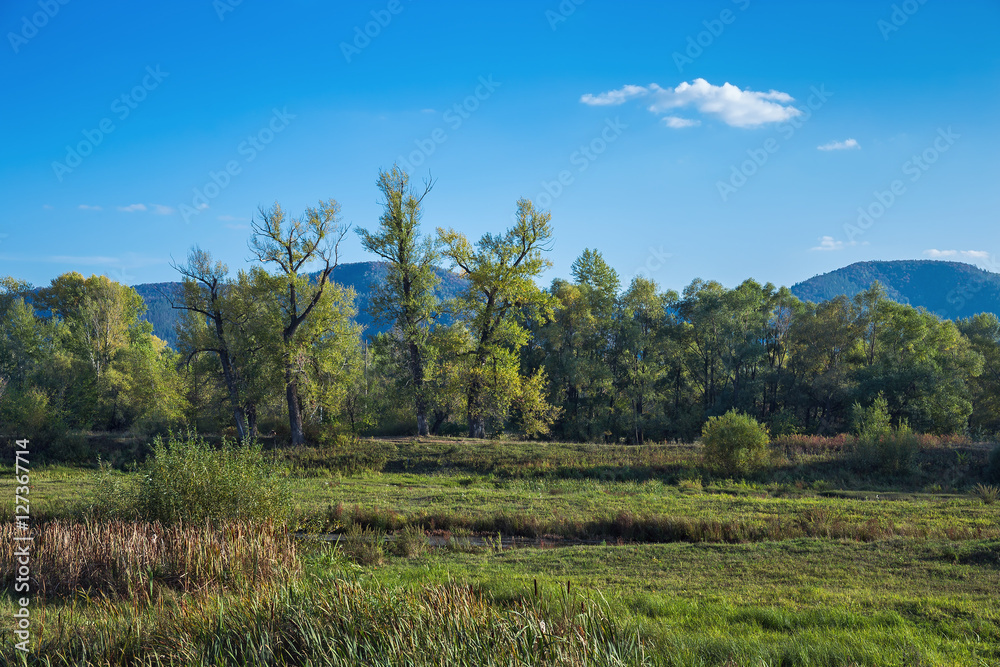 River valley in the countryside