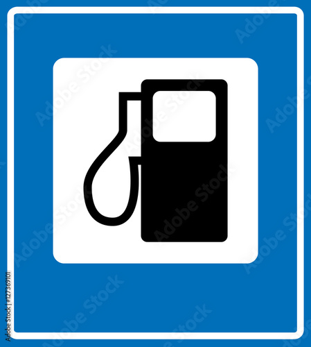 Fuel pump, gas station icon