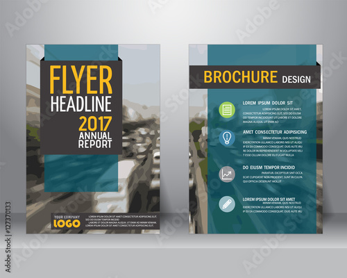 brochure template design, flyer