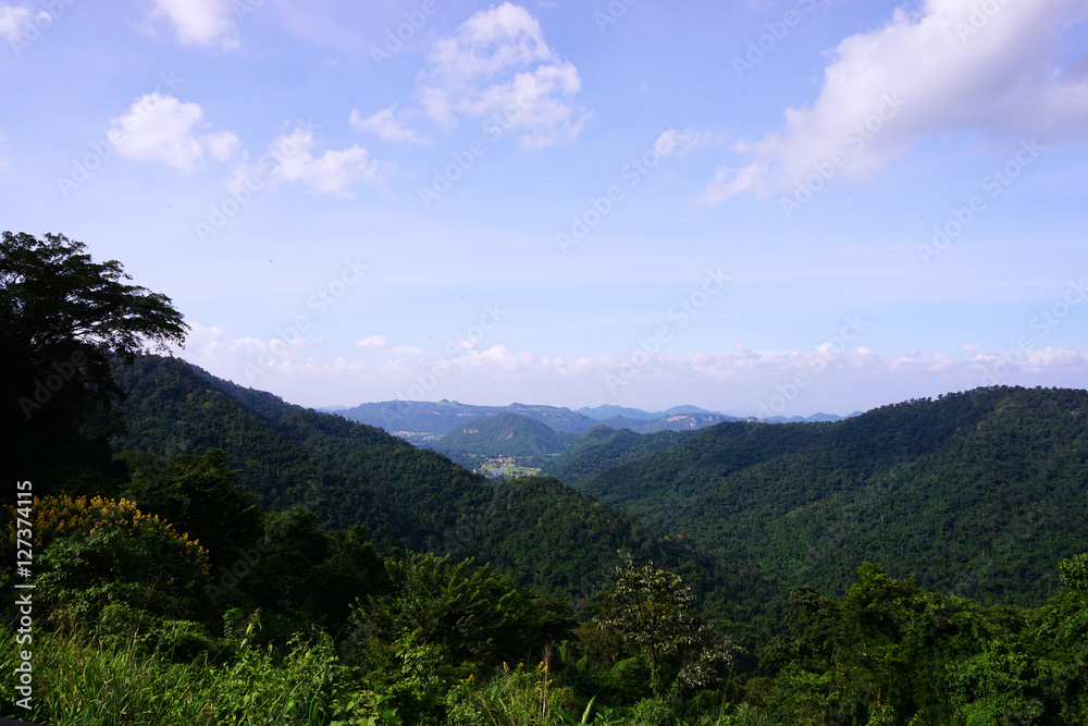 Top view of mountain at Kaoyai National Park, Thailand
