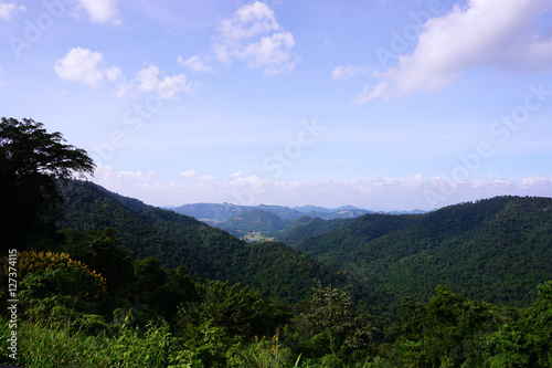 Top view of mountain at Kaoyai National Park, Thailand