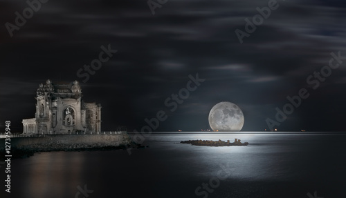 Supermoon in Constanta