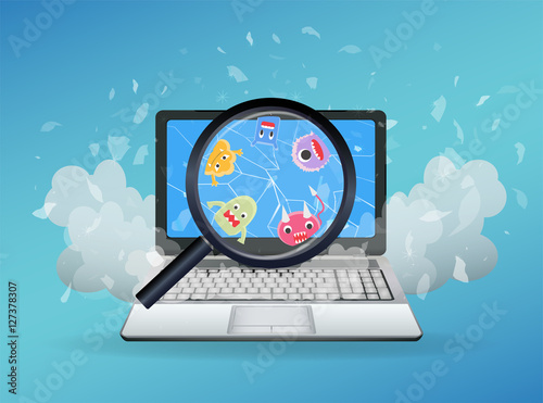 virus found on a broken laptop