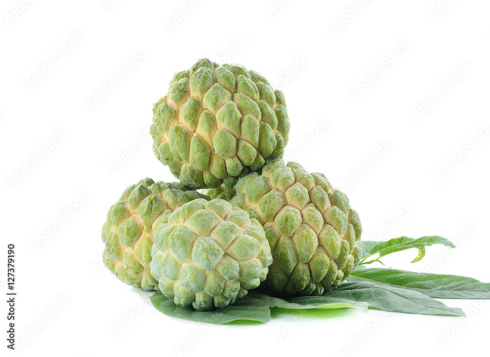 custard apple islated on background white custard apple islated on background white