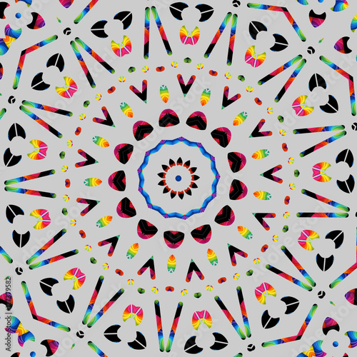 Colorful flower abstract