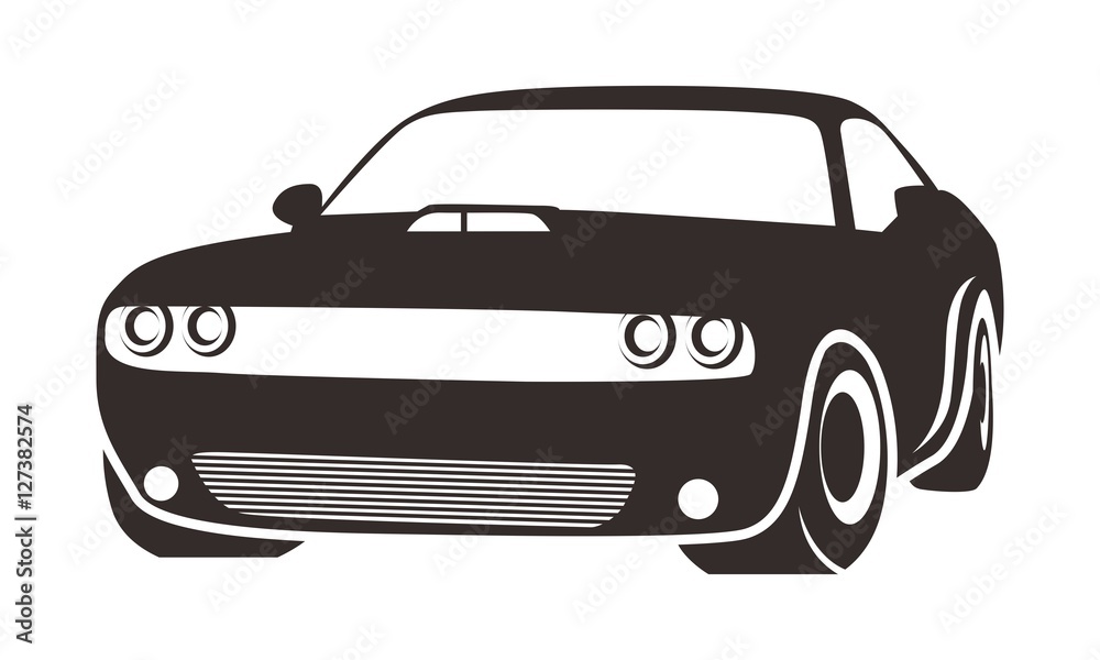 Naklejka premium car line logo template