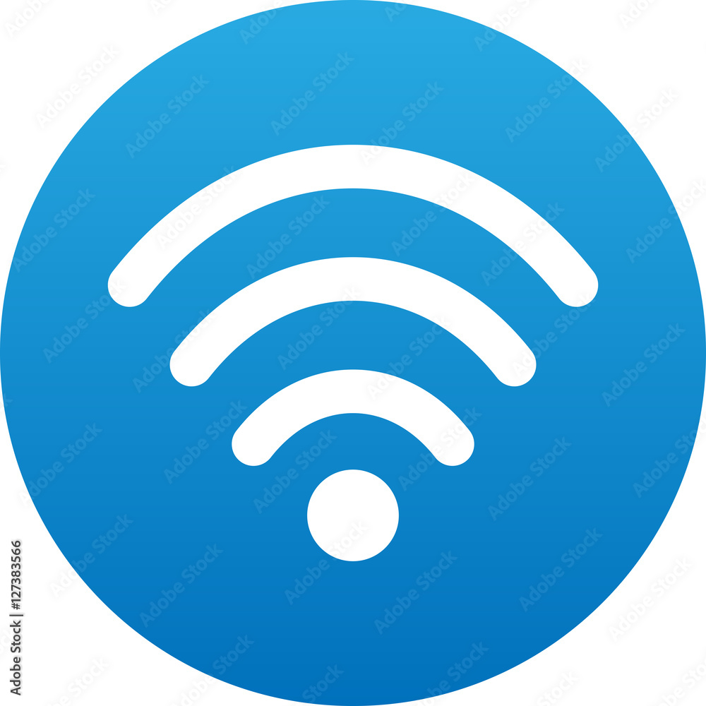 wifi icon flat design blue circle wifi icon flat design blue circle