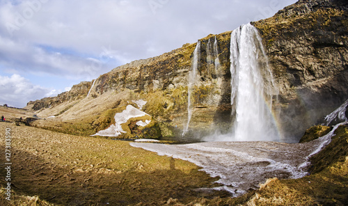 Waterfall over a Cliff Edge