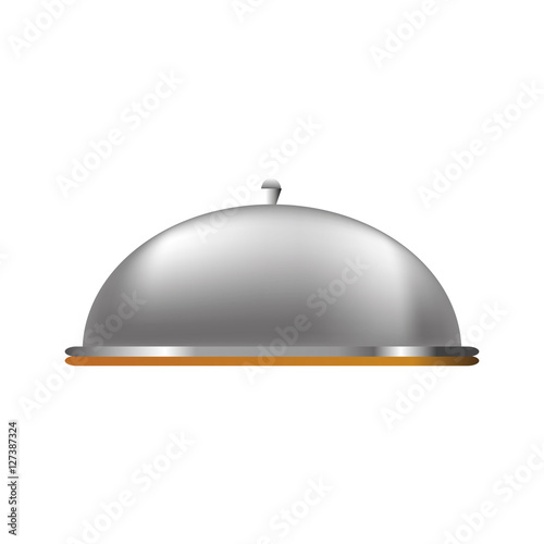 restaurant dome cloche icon vector illustration graphic design
