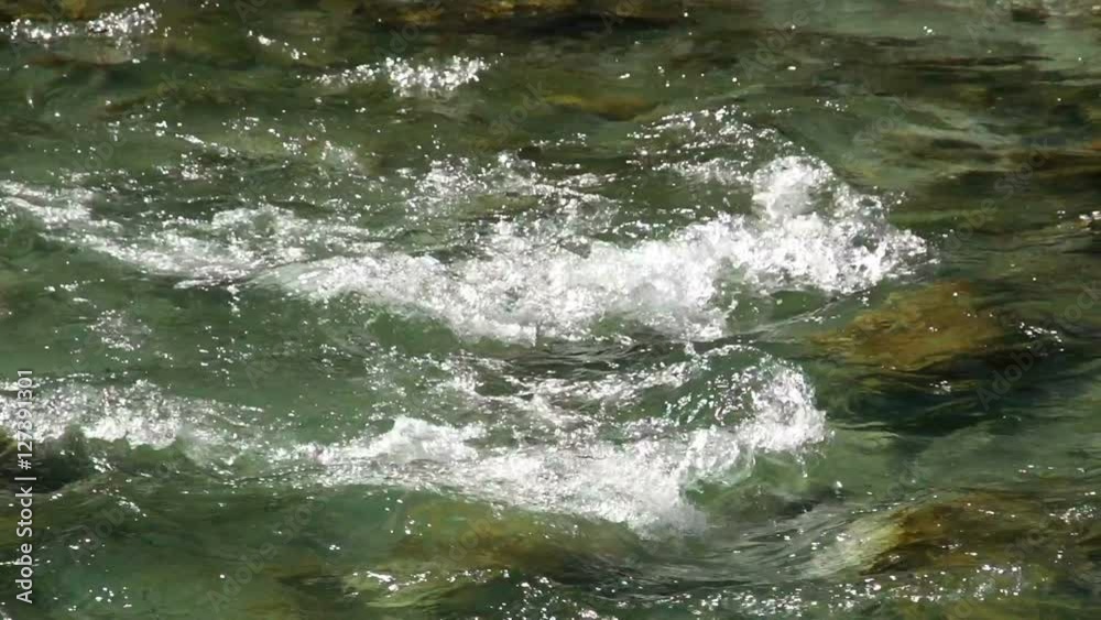 River slowmotion tracking shot River slowmotion tracking shot