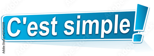 c'est simple sur étiquette bleue