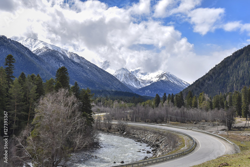 Mountain and river 