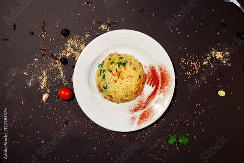 pilaf rice and vegetables © reconceptus