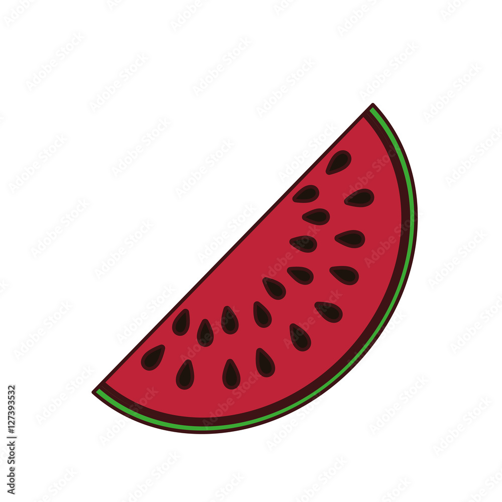 Delicious watermelon fruit icon vector illustration design Delicious watermelon fruit icon vector illustration design