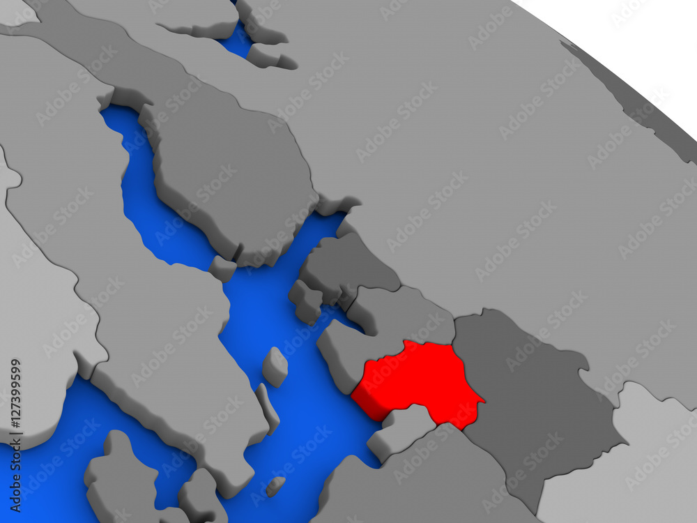 Fototapeta premium Lithuania in red