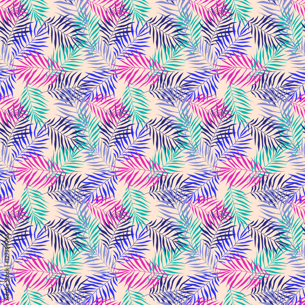 Leaves seamless pattern vector set. Leaves seamless pattern vector set.
