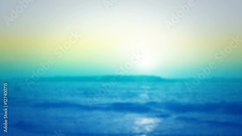 Wallpaper Mural Blurred background. Sea wave surface blurred. Sunset, sun reflection on the sea surface. Tidal bore colorful background. Torontodigital.ca
