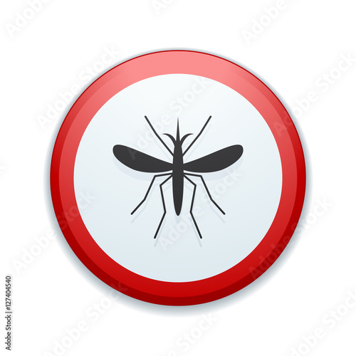 Mosquito Danger sign © vector_master