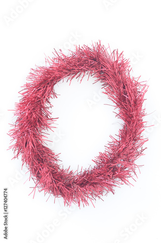 red circle tinsel