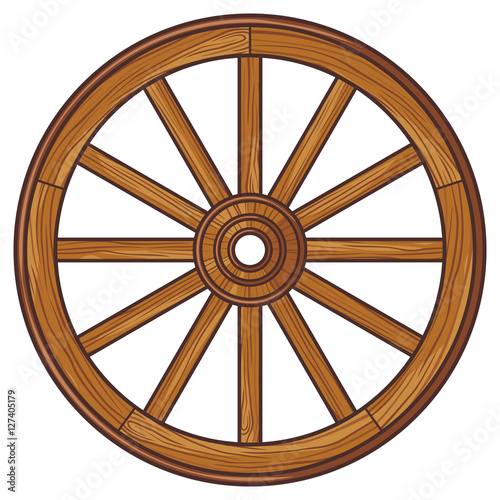 old wooden wheel
