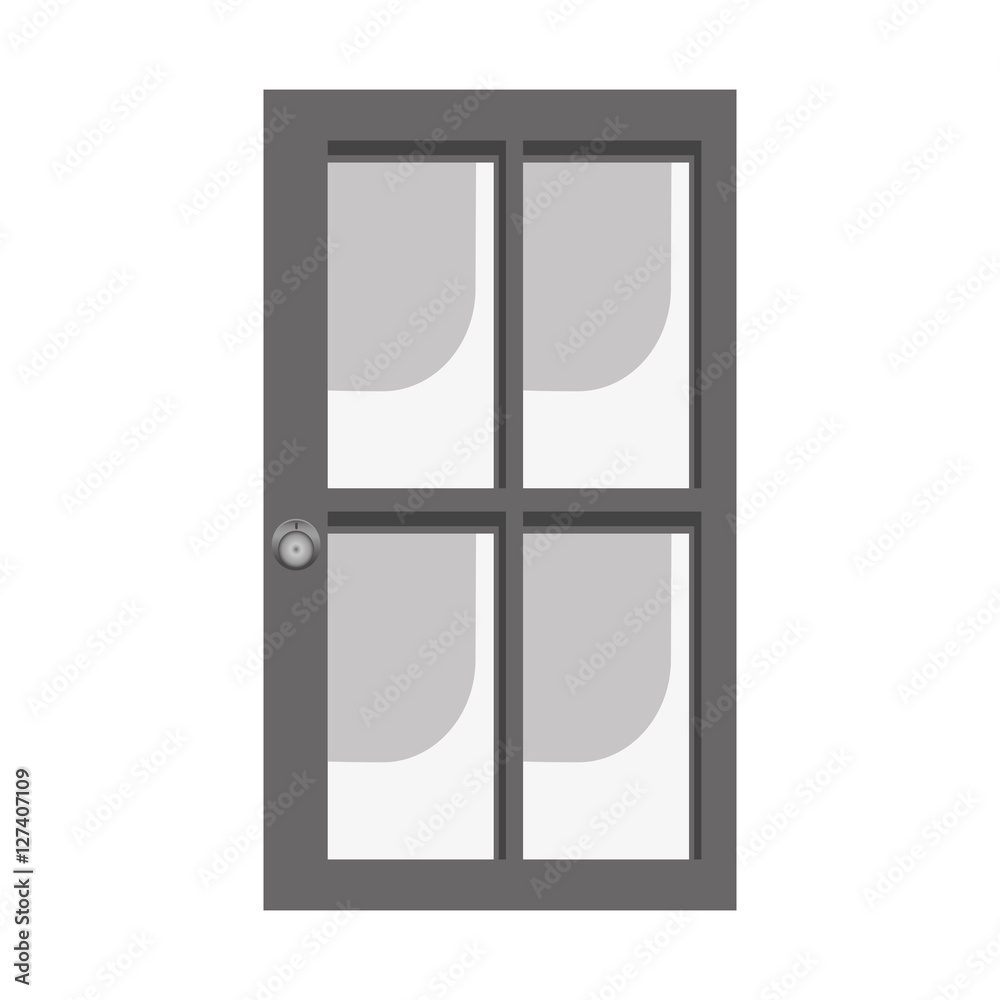 glass and wood door icon image vector illustration design glass and wood door icon image vector illustration design