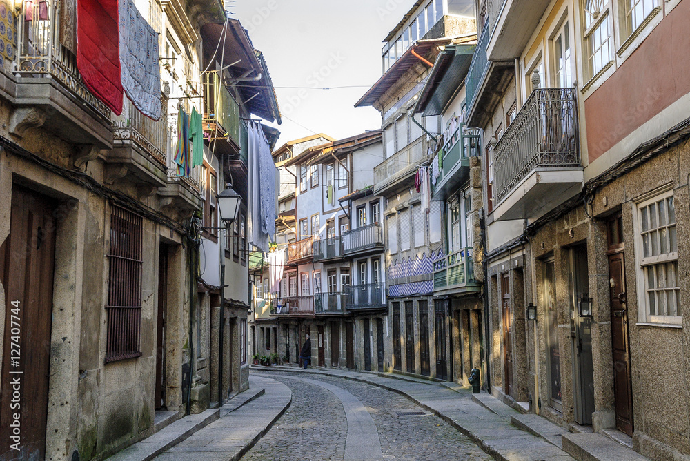 sight of the historical center of Guimaraes's town, Portugal