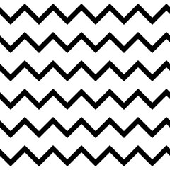 Papier peint photo Chevron patrons Zigzag chevron rétro noir blanc  © pyty