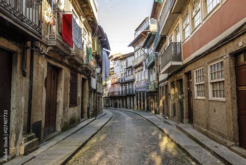 Fototapeta Naklejka Na Ścianę i Meble -  sight of the historical center of Guimaraes's town, Portugal