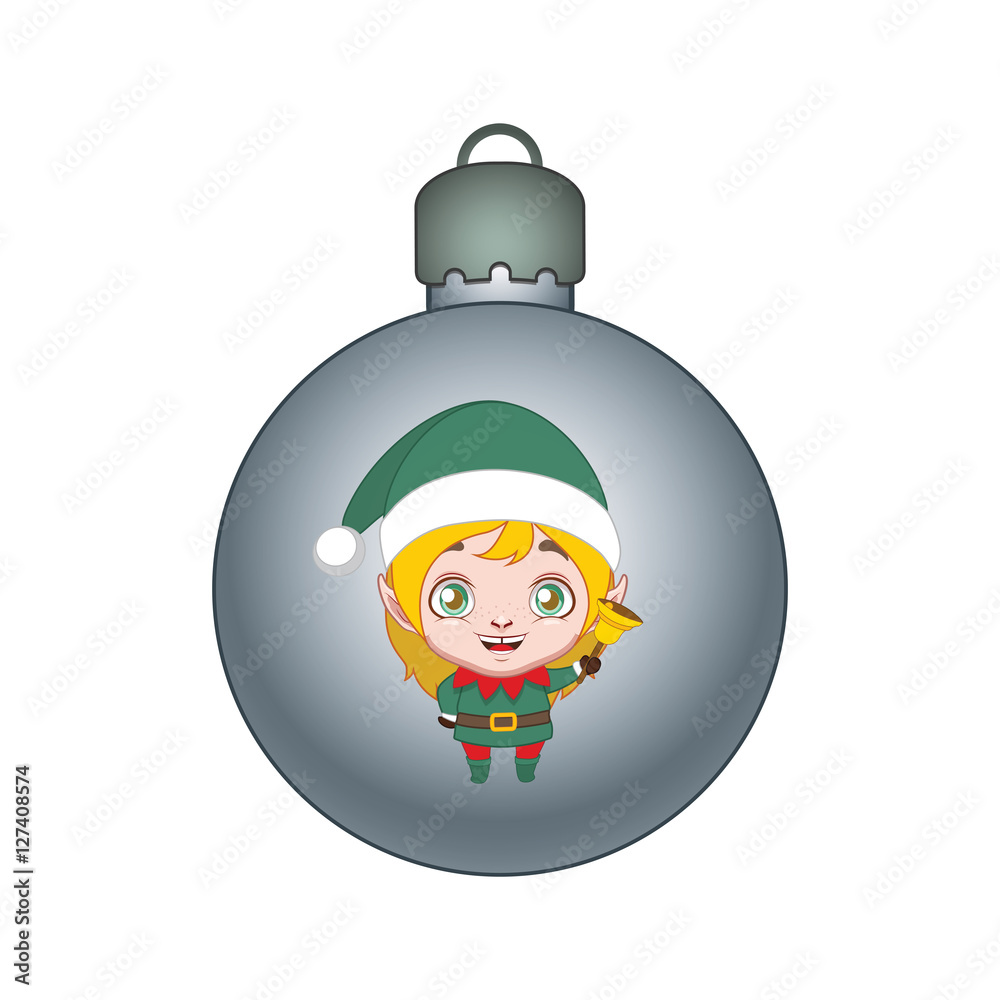 Fototapeta premium Colorful Christmas bauble nr. 21