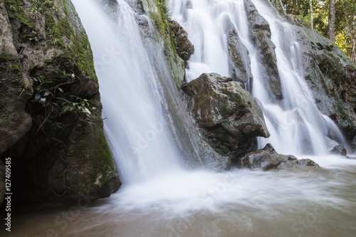 Pa Ka Yor Waterfall  Chongkaeb Sub-District  Phop Phra  Tak  Thailand