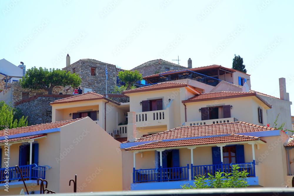 Houses in the Old Village,Alonissos,Greece
