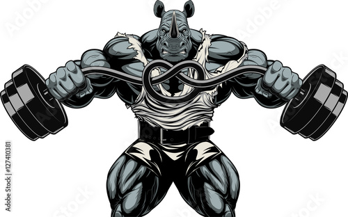 Ferocious Rhino athlete