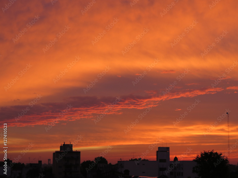 Sunset with Clouds.