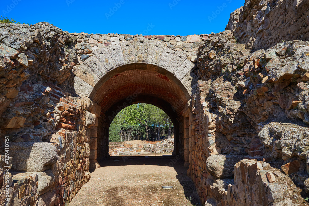 Merida in Badajoz Roman amphitheater Spain