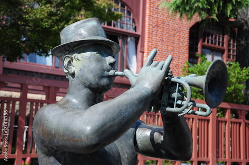 Trumpet man photo