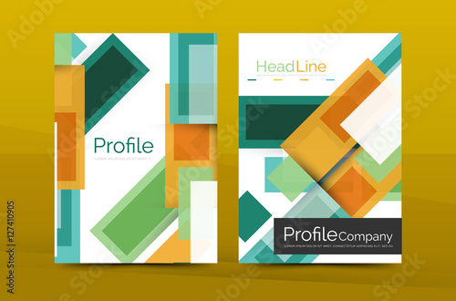 Straight lines geometric business report templates