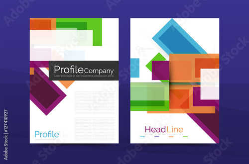 Straight lines geometric business report templates