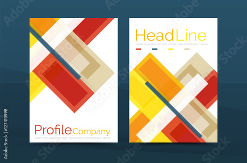 Straight lines geometric business report templates