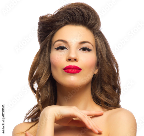 Pinup portrait of young woman