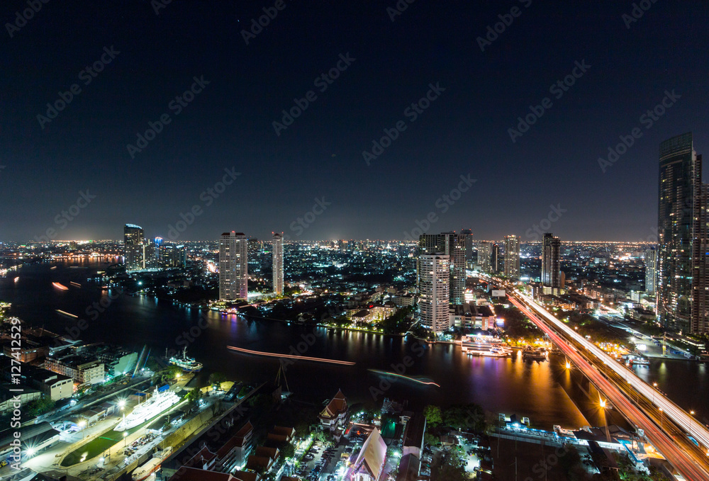 The view of Bangkok,Thailand.